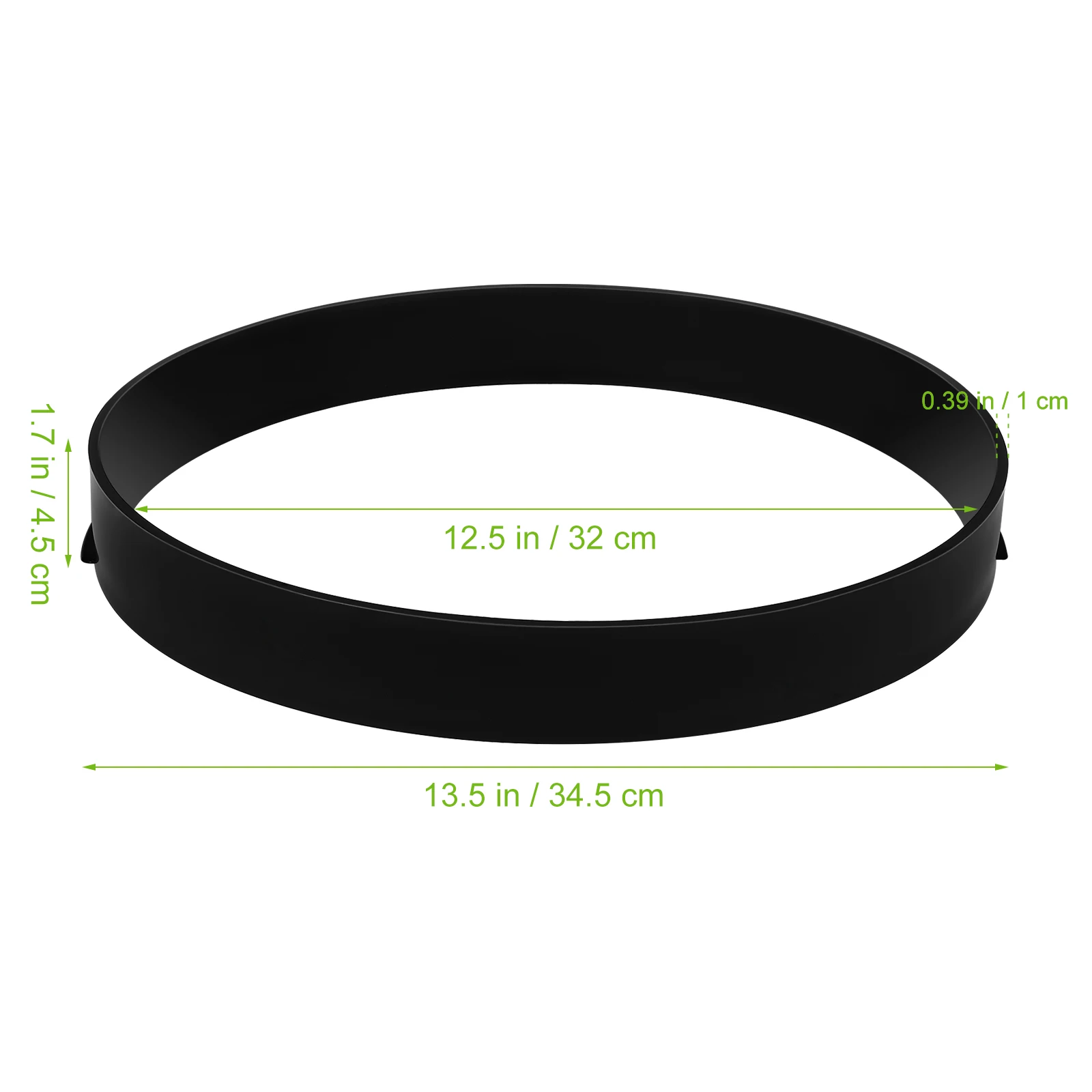 

2 Pcs Garden Edge Round Mold Concrete Paving Moulds Molds Stepping Stones Black Forms Masonry