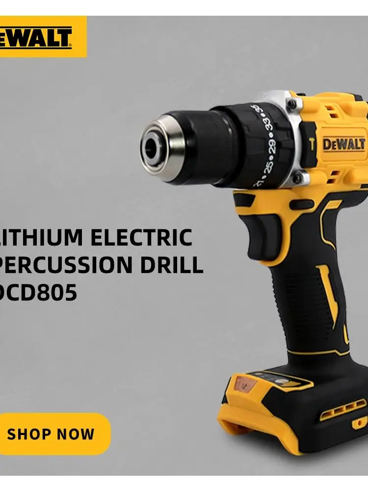 

DEWALT DCD805 Бесщеточная дрель Зарядная пистолетная дрель Литиевая ударная дрель Многофункциональная дрель Зарядная ручная дрель