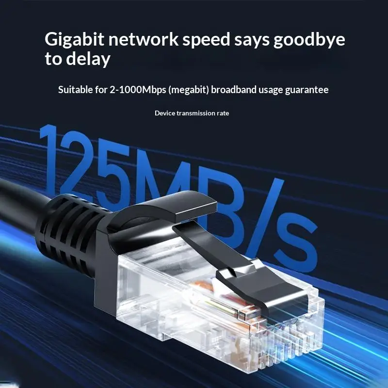 1Pcs Internet Lead Cord Router Computer Cable CAT6 Rj45 Ethernet Cable UTP 1000Mbps Network Cord LAN Wire