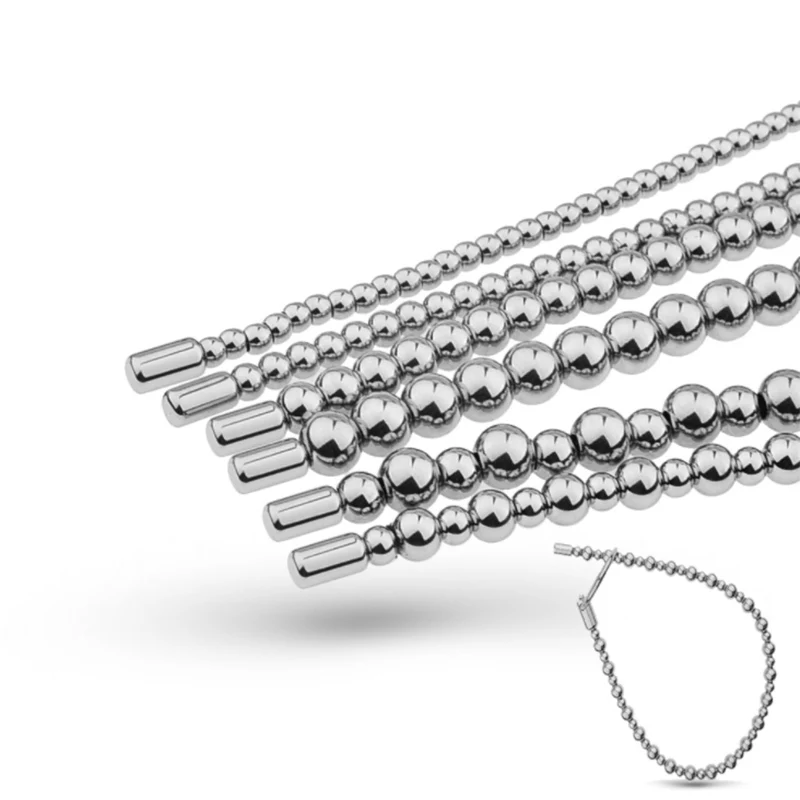 Male Penis Beads Electric Shock Urethral Dilator Stainless Steel Prostate Massager BDSM Masturbation Sex Toys for Men