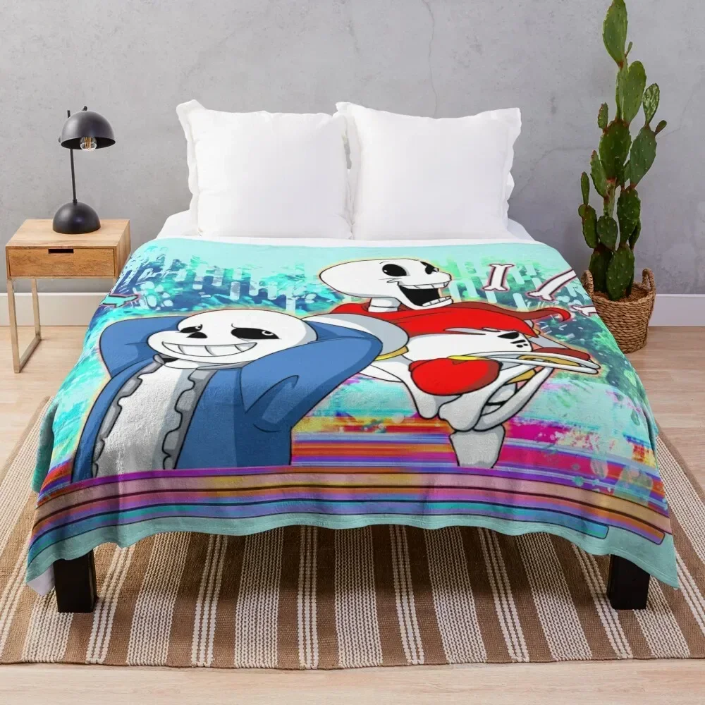 

Skelebros! : Throw Blanket Summer Beddings For Decorative Sofa Blankets