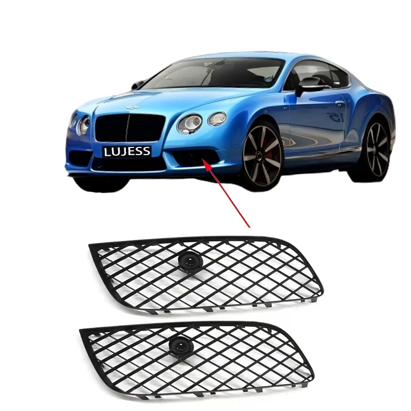 

2012 2013 2014 2015 2016 for Bentley Continental GT Body Kit Part Front Bumper Lower Mesh Black Chrome OEM 3W3807647C 3W3807648C