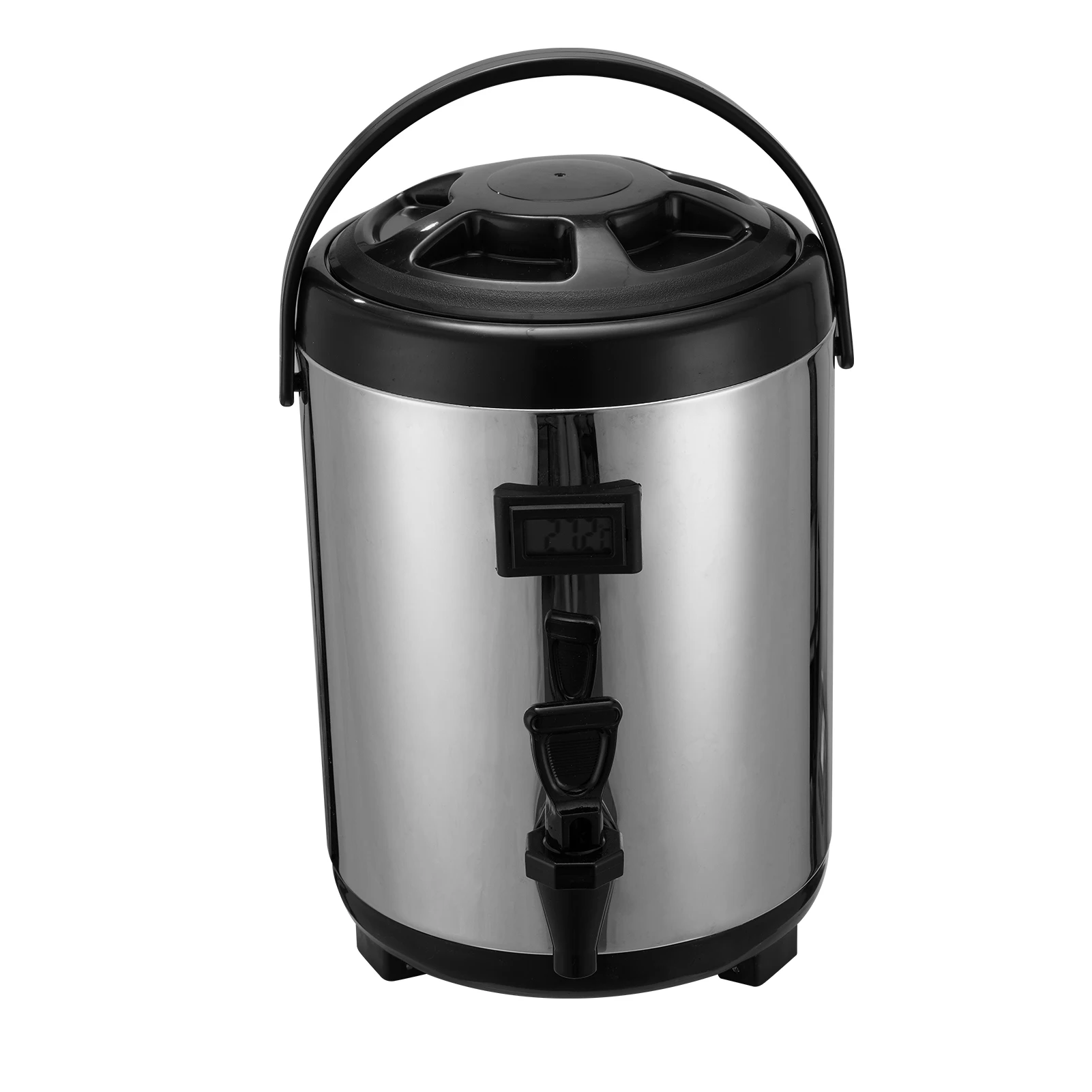 

Hot Chocolate Dispenser Stainless Steel Insulated Water Dispenser 12L Thermal Hot Water Container with Temperature Meter, Handle