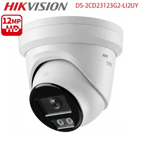 NEW Hikvision 12MP ColorVu IP Camera Acusense Smart Hybrid Light Network Camera DS-2CD23123G2-LI2UY