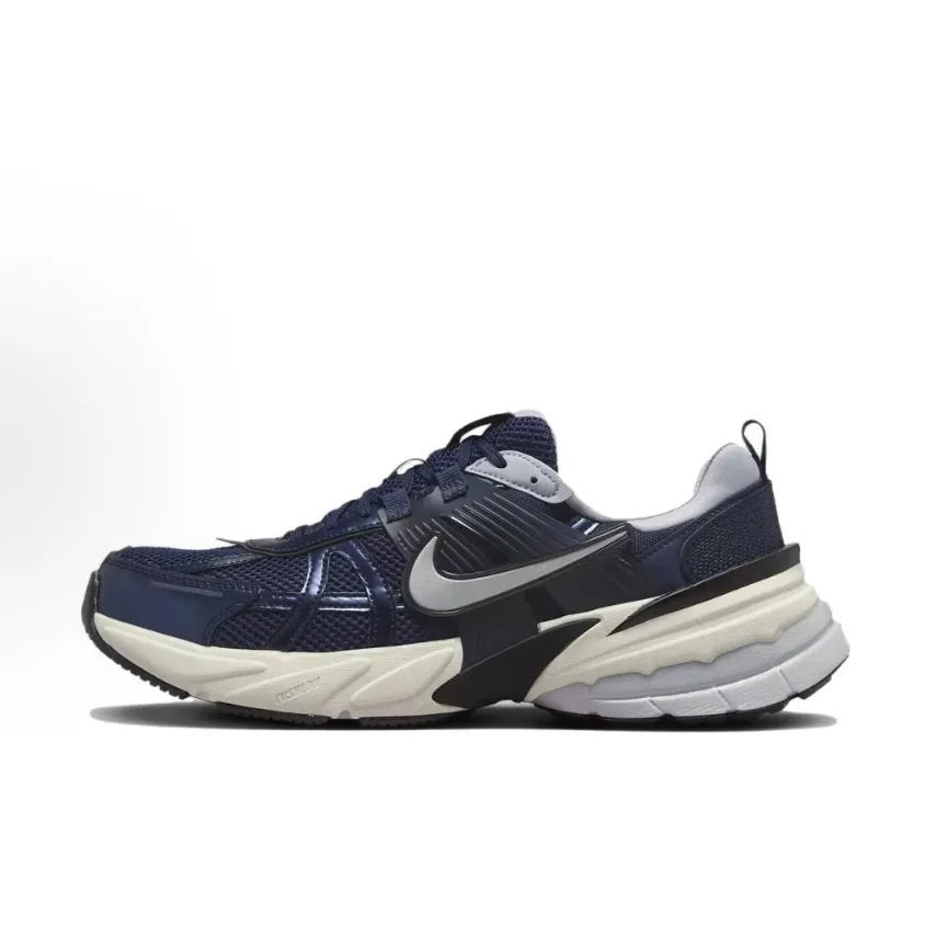 Nike V2K Run Low غير قابل للانزلاق وممتص للصدمات وخفيف الوزن كاجوال للجري للرجال والنساء أحذية رياضية كاجوال باللون الأزرق