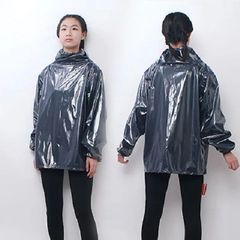 Impermeabile da donna per uomo allentato con cappuccio, impermeabile, antipioggia, per sport all'aria aperta, ciclismo, motociclista, vestiti da pioggia