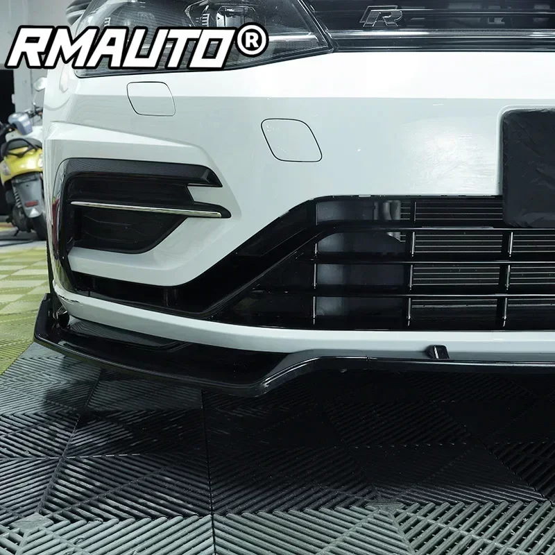 For VW Golf 7 MK7 MK7.5 GTI 2014-2020 Car Front Bumper Splitter Lip Diffuser Spoiler Protector Deflector Car Accessory Body Kit view 5