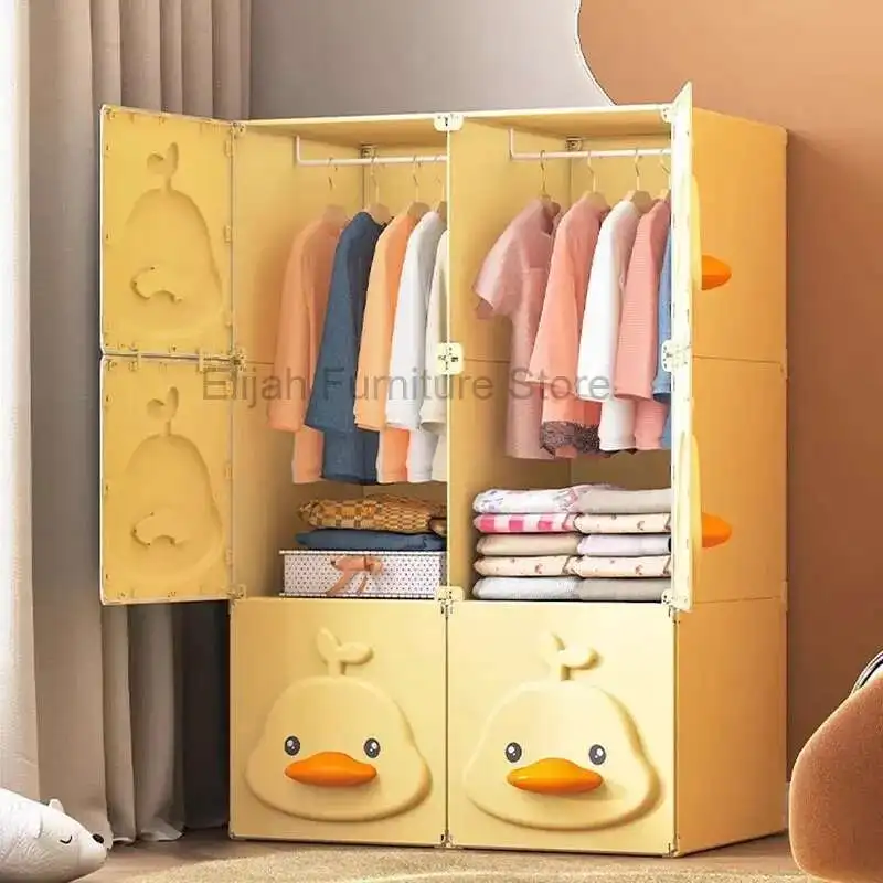 

Plastic Cupboard Closet Space Saving Modular Minimalist Foldable Shelf Simple Wardrobe Organizer Guarda Roupa Trendy Furniture