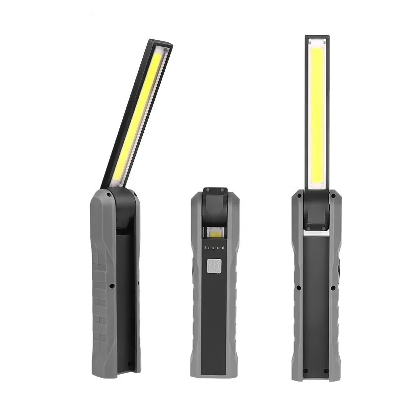 Multifunction Portable COB Work Light, Rechargeable LED Flashlight, Magnetic Flexible Inspection Hand Lamp, Outdoor