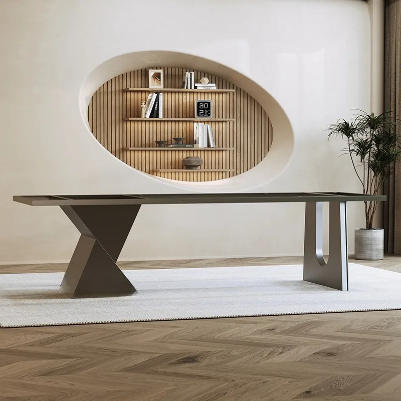 Metal table legs Solid wood large board Table foot bracket Rock slab Marble desk rack Luxury stone tea table