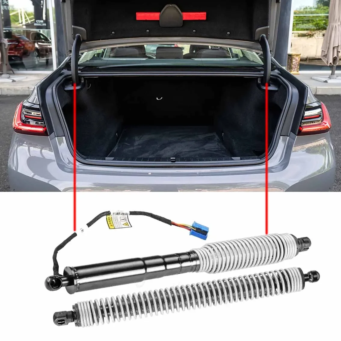 For YR 2016-2019 BMW 7 Series G11 G12 Rear Tailgate Power Lift Support Electric Trunk Hatch Strut 51247357109 51247357110
