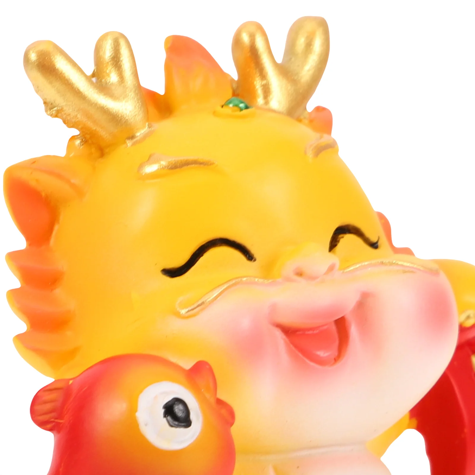 

Resin Zodiac Dragon Statue Decor Miniature Desktop Decoration Lifelike Carved Artwork Unique Charm Family Safe