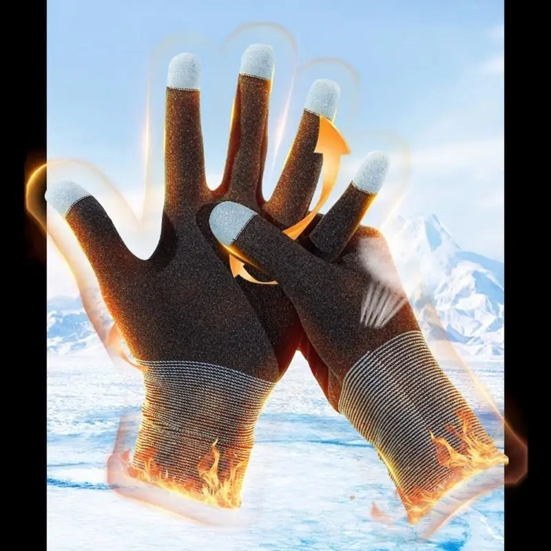 Spiel-Spielhandschuh, hochempfindliche Gaming-Fingerärmel, schweißhemmend, atmungsaktiv, warm halten, kompatibel mit E-Sports, 1 Paar – Detail 1