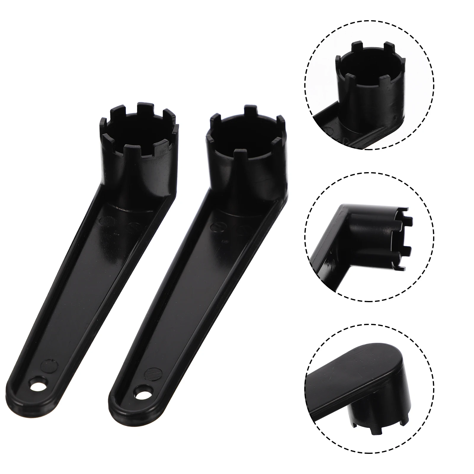

2pcs Valve Wrench for Kayak Air Valves Spanner Inflatable Boat Repair Tool Thickened Long Handle Reusable Plastic Spanner