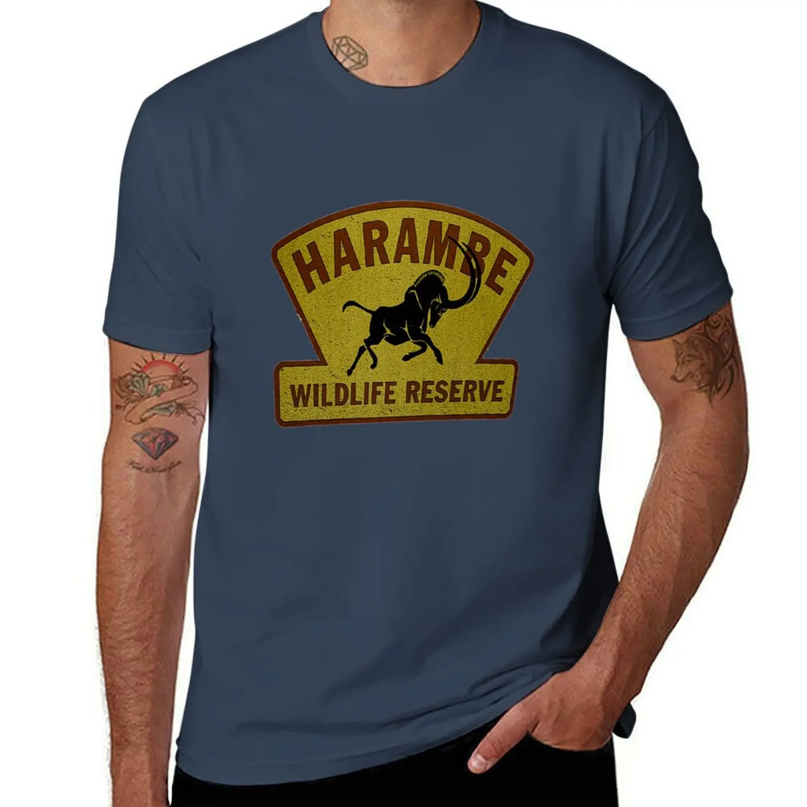 Harambe T-Shirt Creative Graphic Tee Shirt