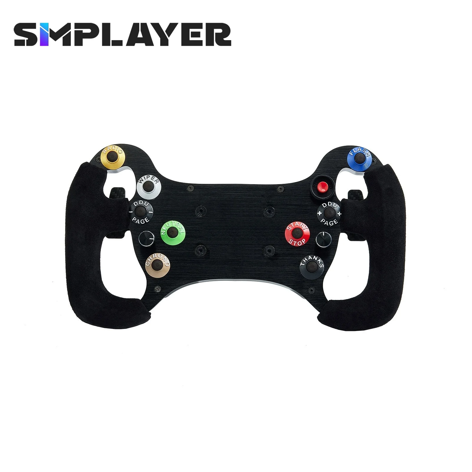 

Гоночное колесо Simplayer 300 мм в стиле GT, версия AMG (для Aston Martin), панель из углеродного волокна и 10 кнопок