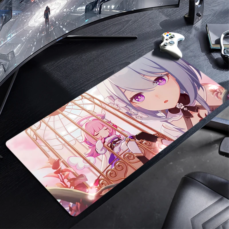 Mouse Pad Honkai Impact 3 Gaming Laptops Keyboard Mat Deskmat Pc Accessories Desk Protector Anime Gamer carpet Mousepads boy XXL