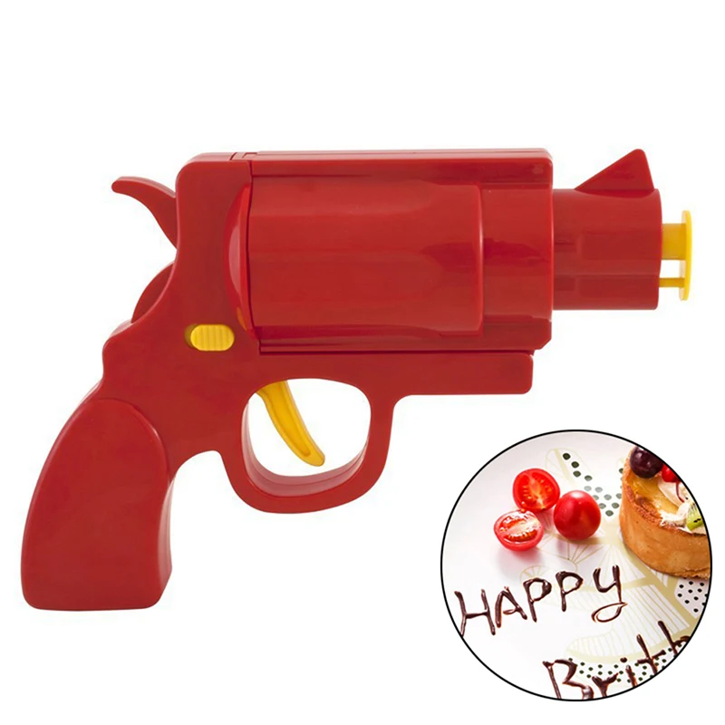 1 pz creativo condimento pistola plastica salsa bottiglia condimento Dispenser Ketchup senape salsa barattolo cucina strumenti di cottura