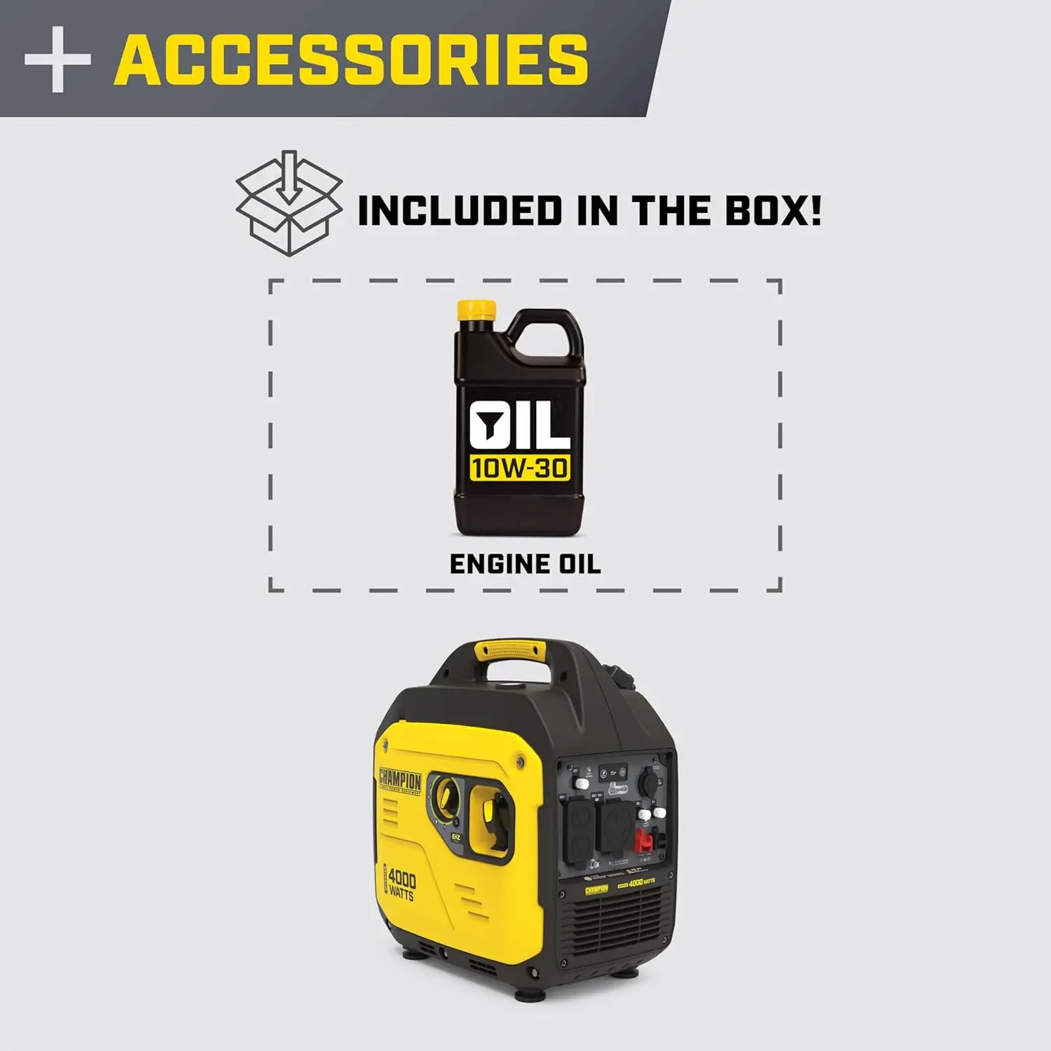 4000-Watt RV Ready Portable Inverter Generator with Quiet Technology and CO Shield