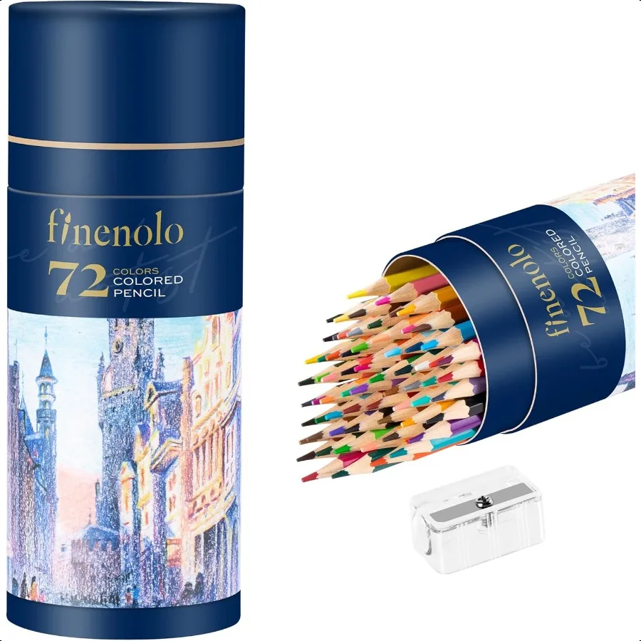 

72 Colored Pencils for Adult Coloring Books Soft Core Art Drawing Pencils for Artists Beginners Coloring Pencils Set with Sharp