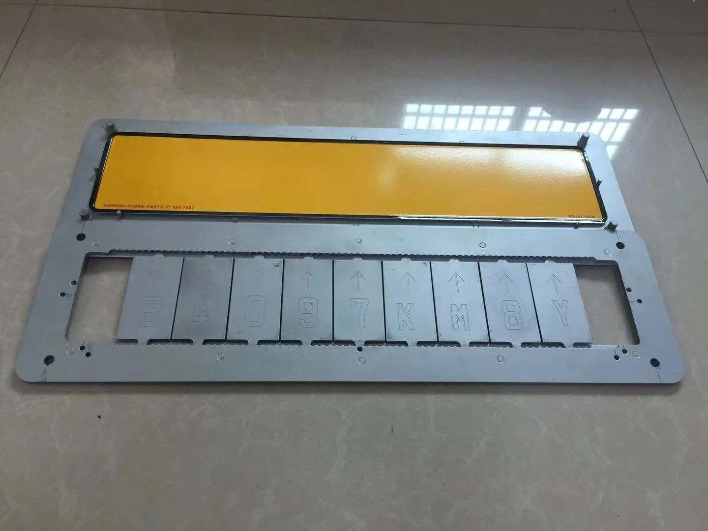 240mm Car Number Plates Size With Embossed Letter &plate Hot Stamping Machine for Stamping Foil Car Plate