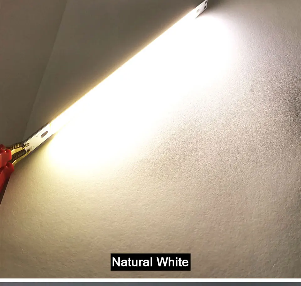 5pcs 200x10mm DC 12V COB LED Bar Light Strip 20cm 10W Blue Green Red Warm Cool White Color 200mm 12V COB Bulb LED Chip for DIY