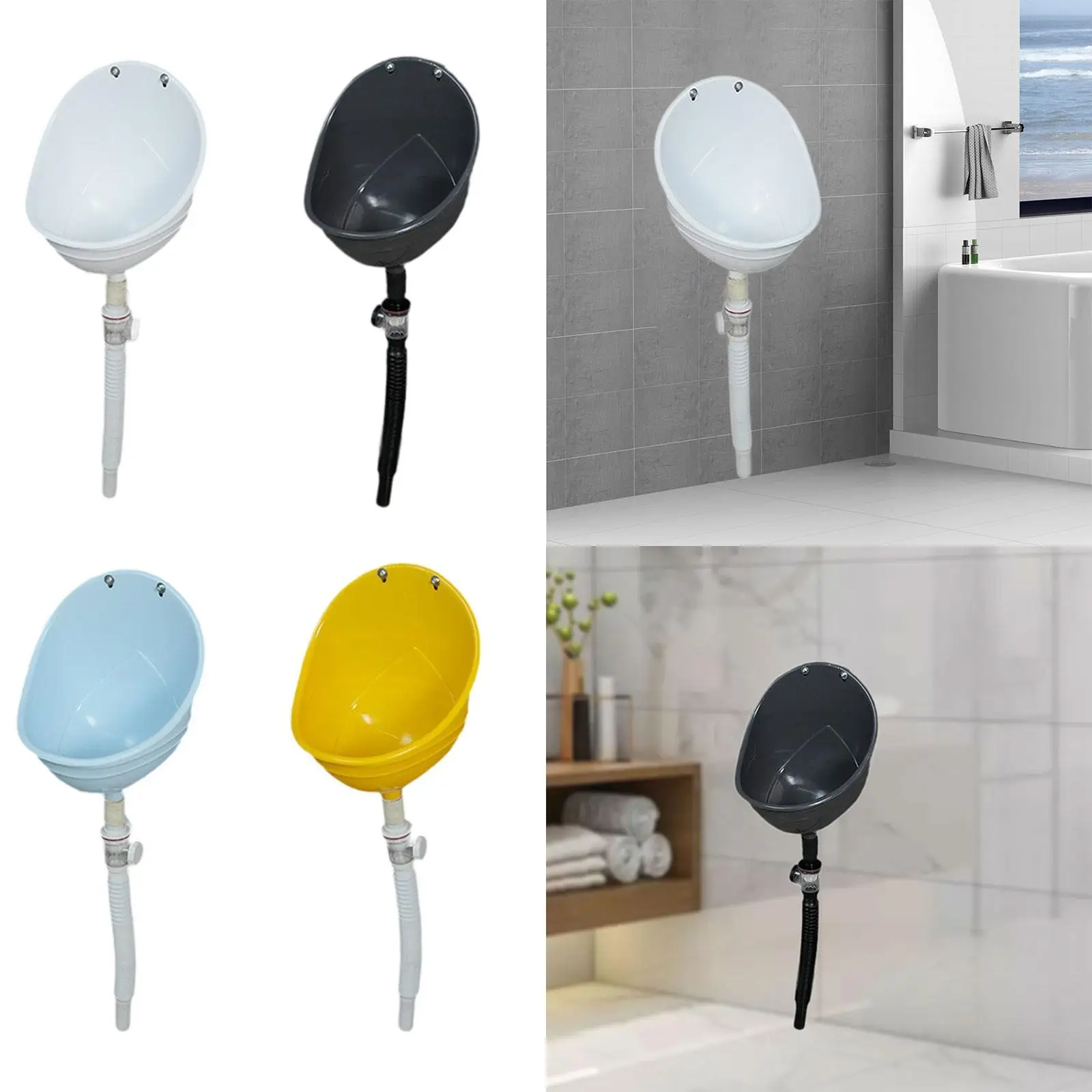 Wall Mount Urinal Pee Training Bathroom Toilet Urinal Outdoor Standing Potty