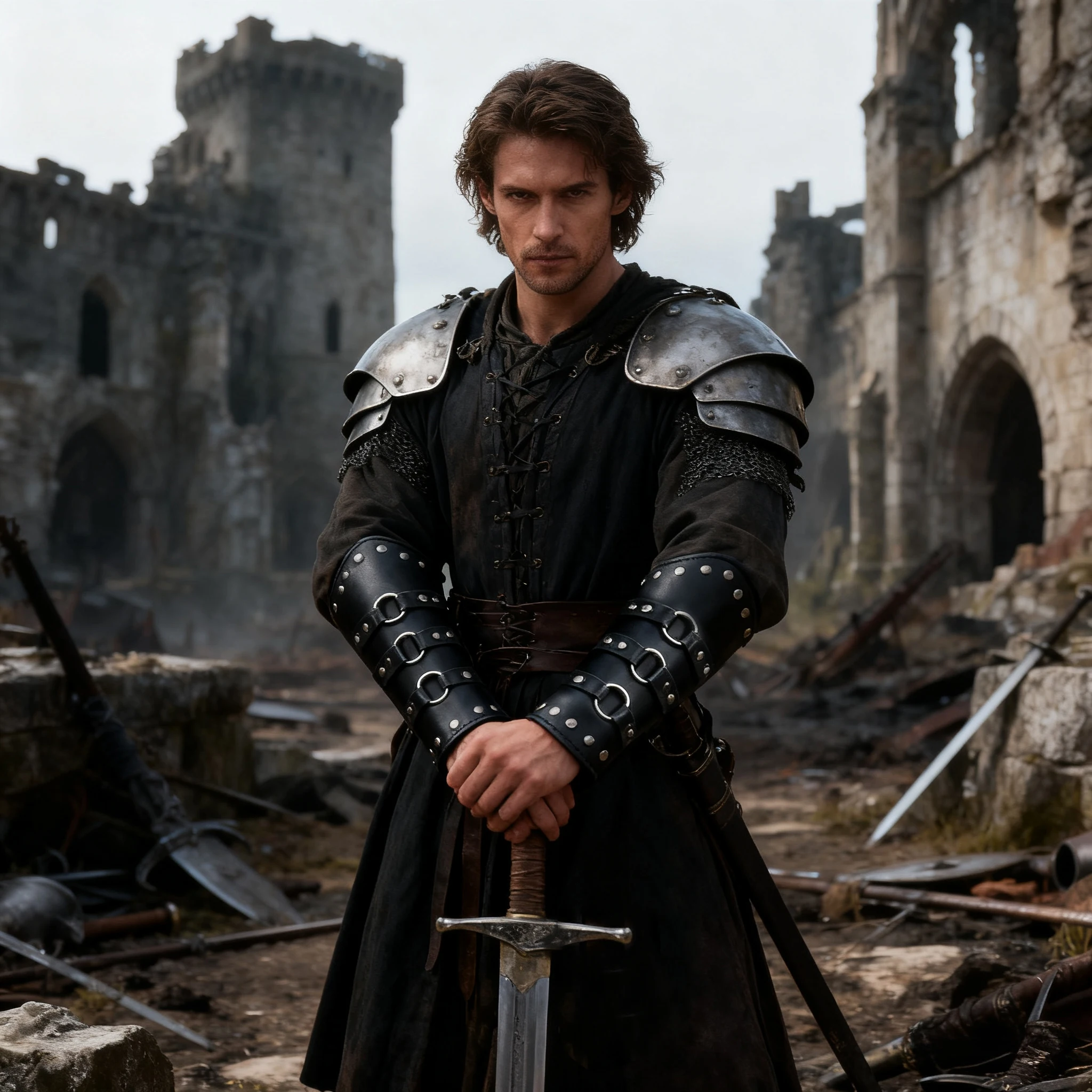 

2pcs Leather Wrist Guards, Halloween Medieval Buckle Arm Bracers Renaissance Costume Accessories for Men and Women