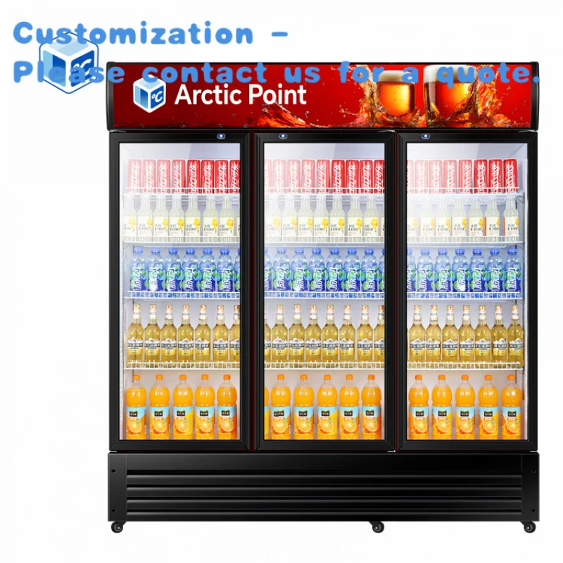 

custom.Custom Commercial Display Freezer 2 ~8℃ Upright Commercial Refrigerator Glass Door With 2 Door 3 Door