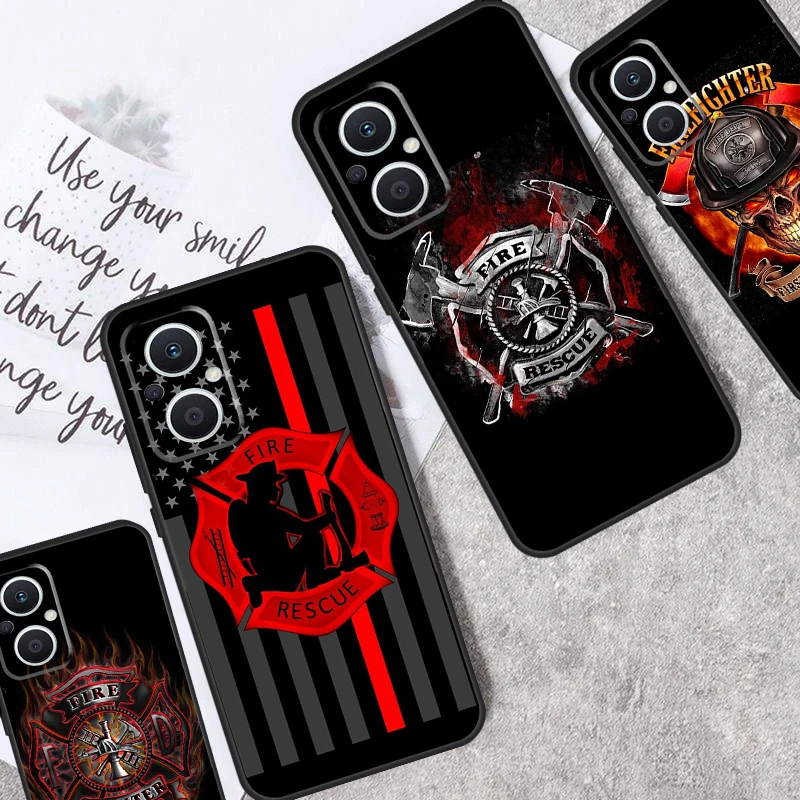 Rescue Fire Dept Case For OPPO Reno 10 Pro 4Z 5Z 4 5 6 7 8 Lite 8T OPPO Find X5 X6 Pro X3 X2 Neo Lite Cover