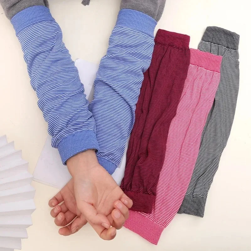 Work Elastic Fishing Cycling Long Sleeves For Men Riding For Women Arm Cover Striped Arm Sleeves Arm Warmer Cooling Sleeves