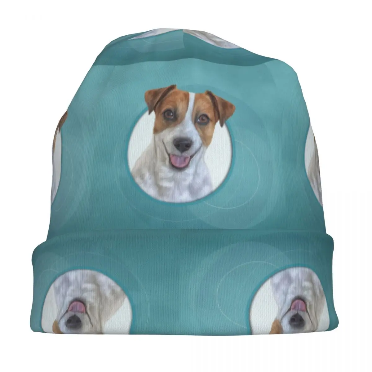 الكلب جاك راسل جحر الرسم ، التوضيح مضحك الكلب Skullies قبعة صغيرة في الهواء الطلق قبعة محبوك بونيه قبعات للرجال والنساء