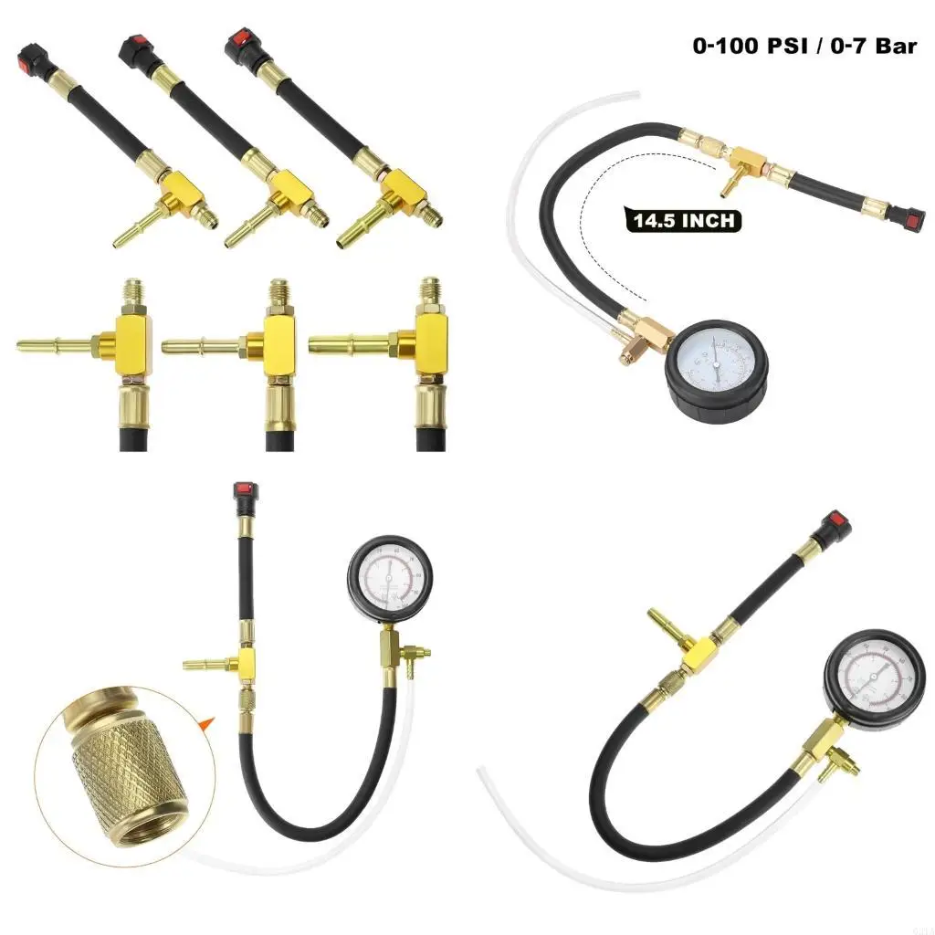 

Heavy Duty Compact Gas Engine Pressure Test Gauge Diagnostic Tool For Quick And Easy Motorcycle Vehicle Inspections