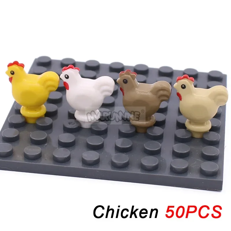 Marumine Flamingo Tier Bausteine Teile Moc Ziegel Möwen Pinguine Eichhörnchen Husky Vogel Kits Zubehör DIY Modelle Spielzeug 8