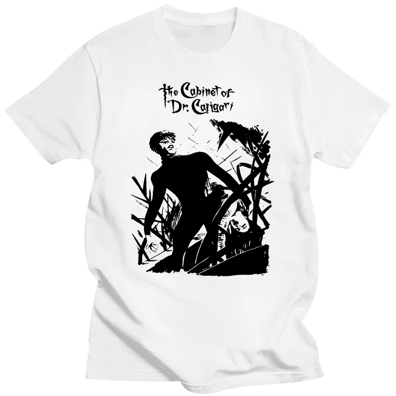 The Cabinet Of Dr. Caligari V8 T-Shirt White Poster All Sizes S...5Xl