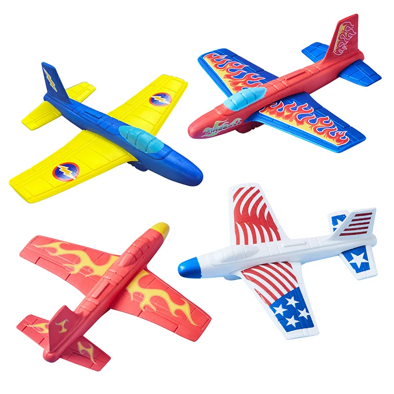 Hand-thrown Swirling EVA Aircraft Foam Assembled Airplanes Toys Children's Thrown Around Fun Easter Gifts for Kids Party Favors