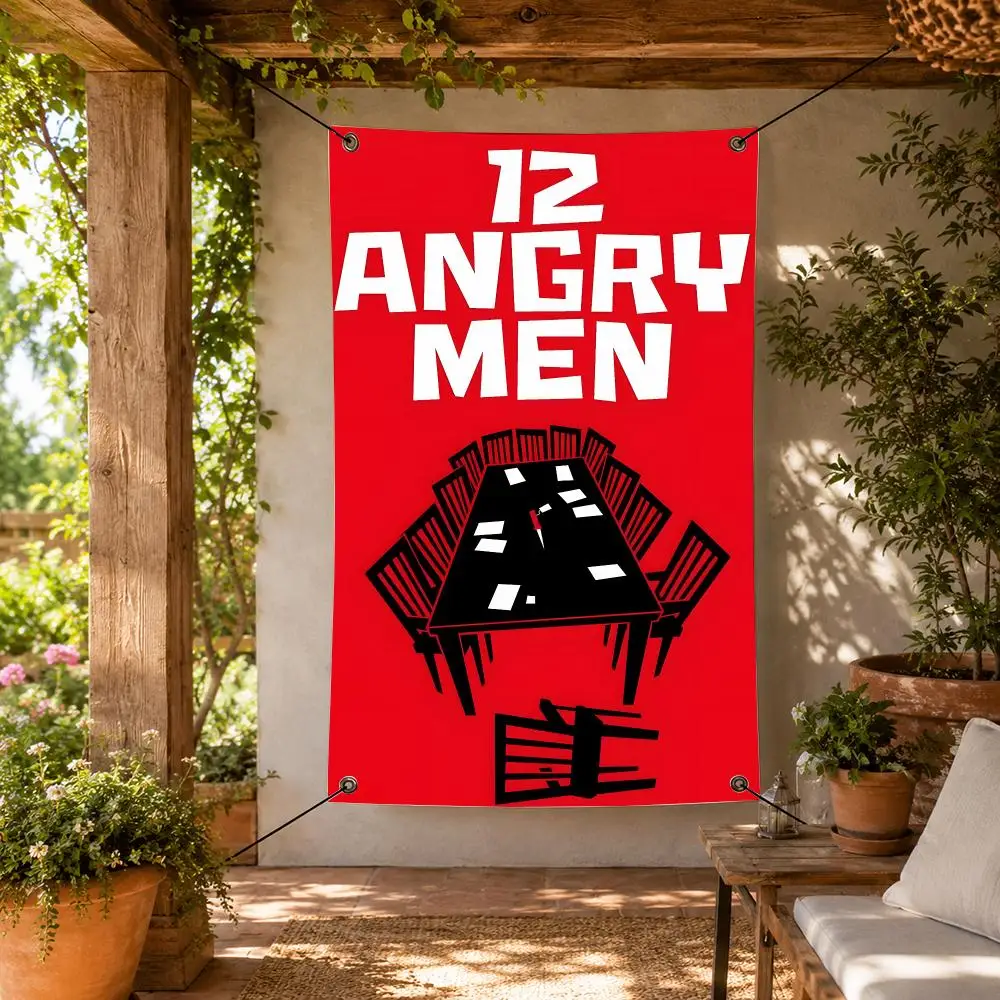 Movie 1-12 Angry Men Flags Decorative Flag Banner for Indoor Outdoor Wall Garden Yard Porch Patio Home Party Decor