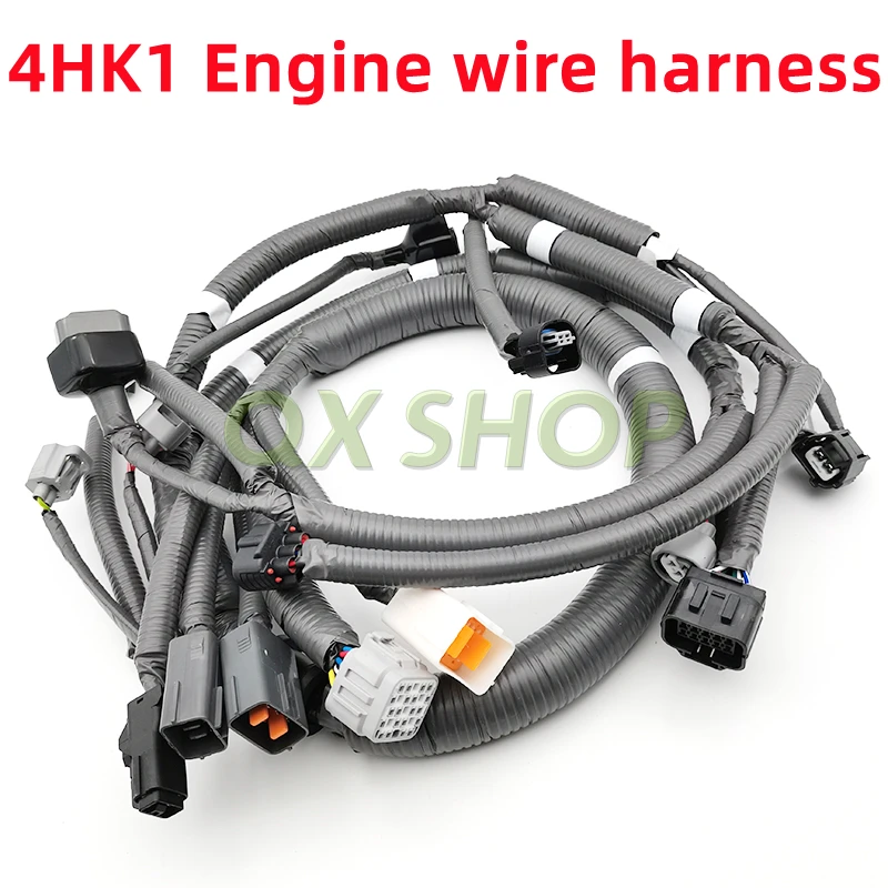 4HK1 Engine Wire Harness 8-98002897-7 For Sumitomo Hitach ZAX200-3 240-3 270-3 Excavator Parts Good Quality 8980028977