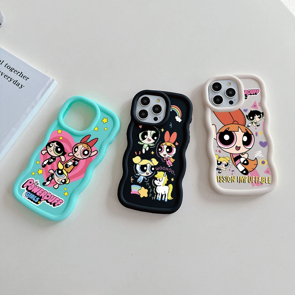 Powerpuffs Girlss Phone Case For Samsung A03 A04 A05S A10S A11 A12 A20S A21S A13 A14 A55 A54 A34 A53 A30 A32 A33 A73 5G Cover