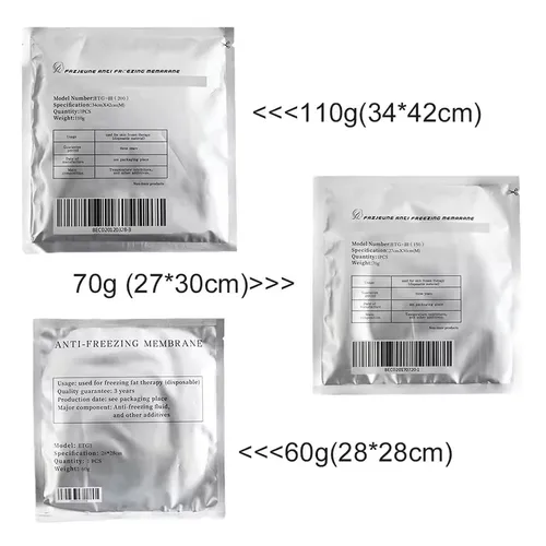 Almohadillas de Gel para crioterapia, liposucción, congelación, membranas anticongelantes, cavitación de repuesto, máquina para perder peso, refrigeración criogénica