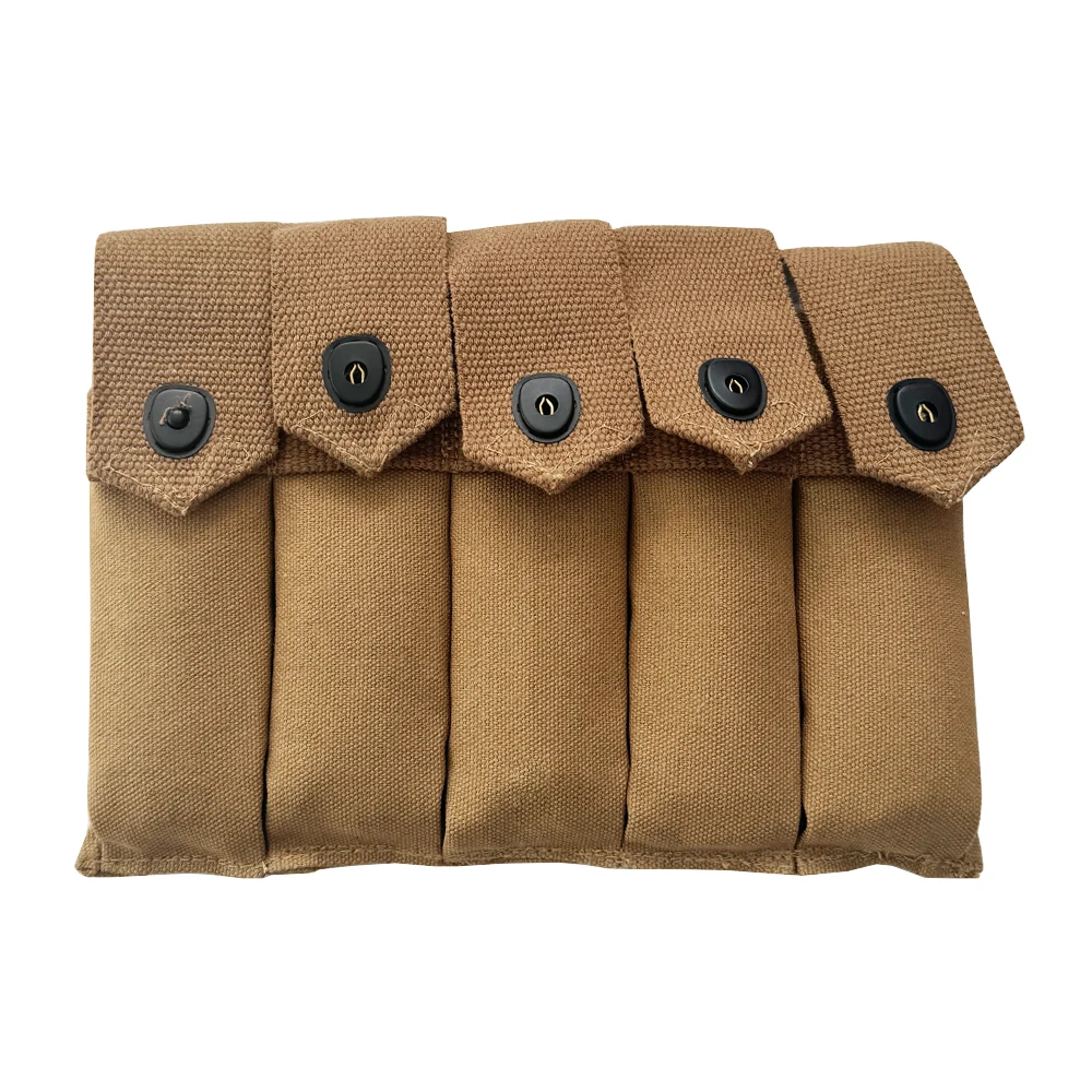 WW2 rétro Thompson 5 pochette pour magazines cellulaires sac à main rigide sac Molle munitions américaines ceinture de taille poche en toile équipement militaire seconde guerre mondiale