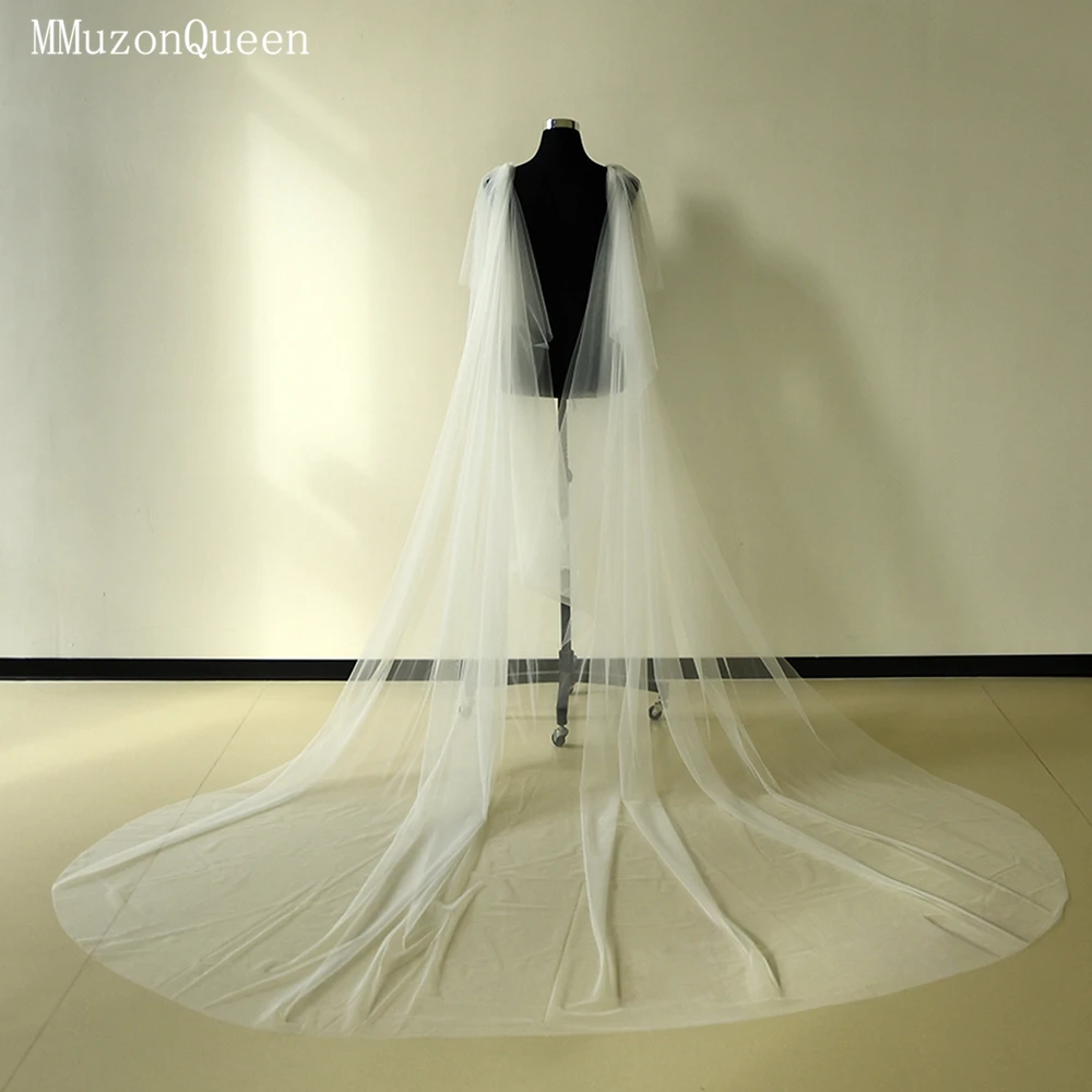 MMQ Single 3-Meter Long Plain Yarn Women's Shawl Cover The Arms of the Auditorium Bridal Wedding Accessories vestidos para MG37