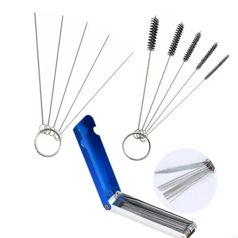 

G88B Carburetor Maintenance Tool Guns Nozzle Cleaning Brush Needle Durable and High Accuracy