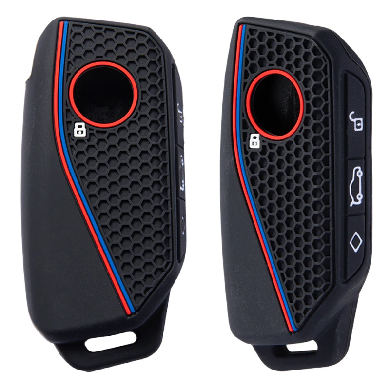 New silicone holder key cover Accsesories car key case keychain for BMW Series 7 735i 740Li X7 X1 U11 2023 I7 G07 LCI XM