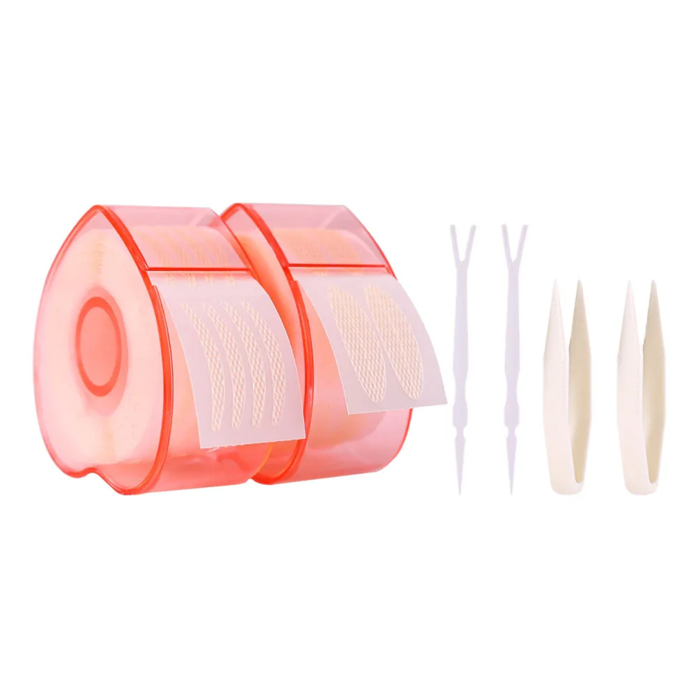 2 rollos de cinta adhesiva para tapa de ojos para mujer, adhesivo de elevación de párpado doble, impermeable, reutilizable, cómodo, seguro para la piel, paquete listo para regalo