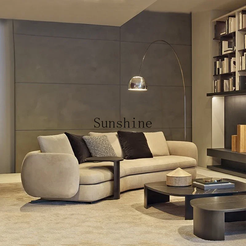 Italian minimalist size apartment living room free with module corner sofa  FT