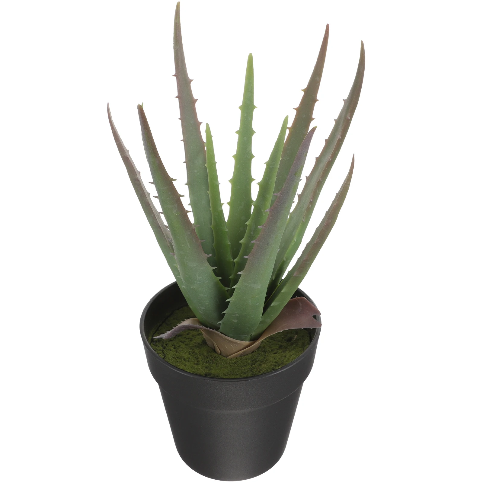 

Plant Simulated Aloe Vera Bonsai Artificial Potted Plants Decoration Fake Realistic for Indoor Small Figurine