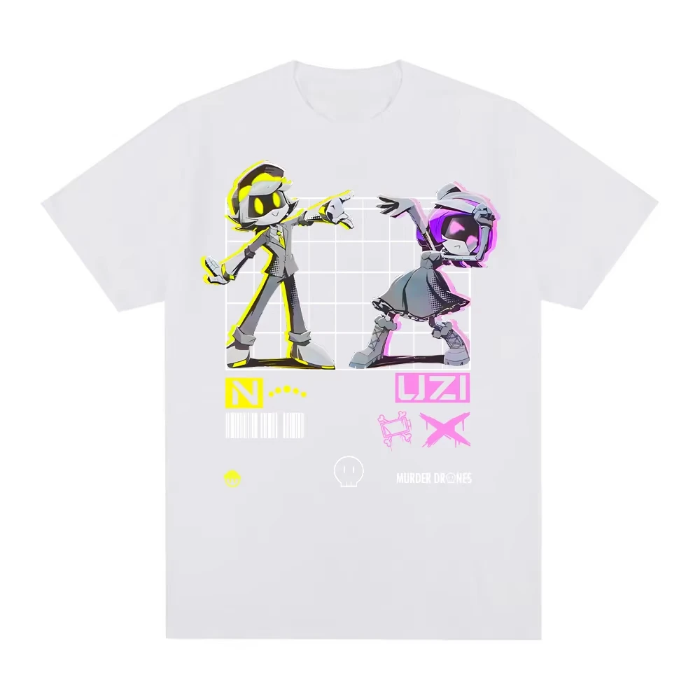 MURDER DRONES Oversized Unisex Streetwear Trendy Cotton Printed Cotton Neutral O-Neck Short Sleeve New Fashion high quality soft