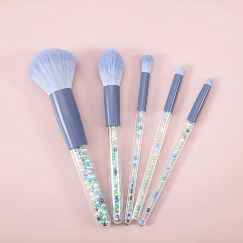 5pcs 캔디 컬러 메이크업 브러쉬 파우더 블러셔 브러쉬 컨터팅 파운데이션 메이크업 도구 아이 섀도우 블렌딩 뷰티 액세서리