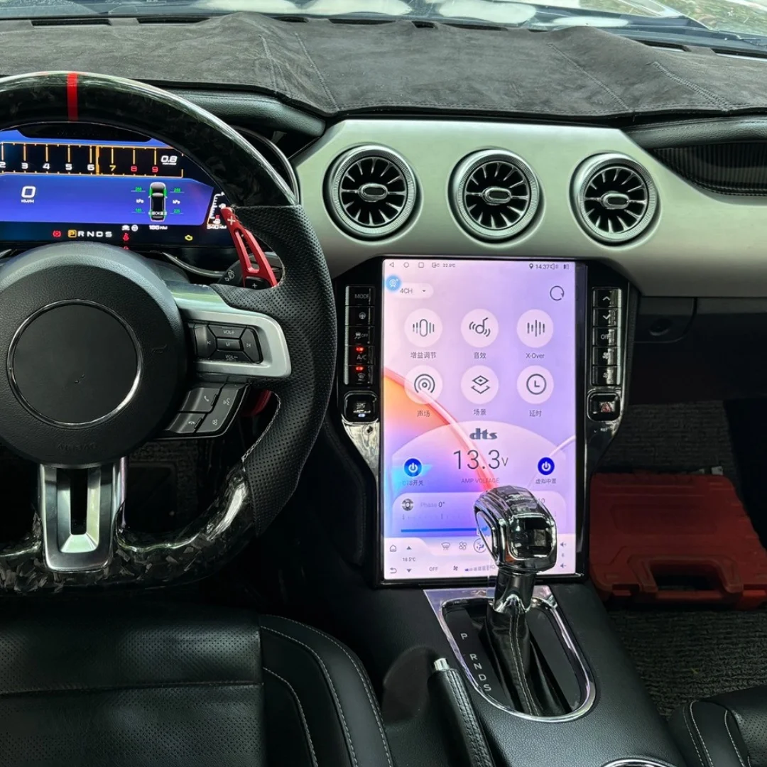 

Android Screen For Ford Mustang 2014-2021 GPS Navigation Vertical Screen Radio Head Unit Car Player Multimedia Stereo Carplay